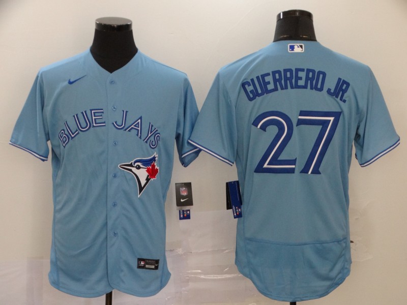 Men's Toronto Blue Jays #27 Vladimir Guerrero Jr. Royal Flex Base Stitched MLB Jersey
